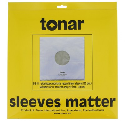 Tonar LP Plastipap Inner Sleeves