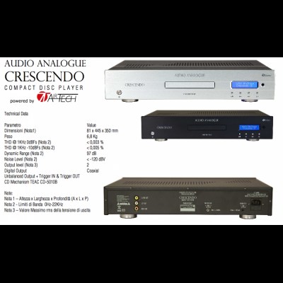 Audio Analogue Crescendo CDP by Airtech